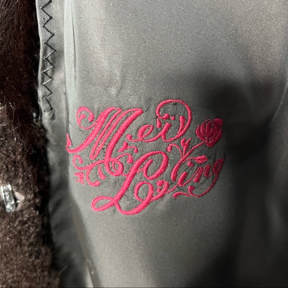 Hudson’s Fur Salon Women’s Long Brown/Black Genuine Mink Coat - Picture 8 of 12